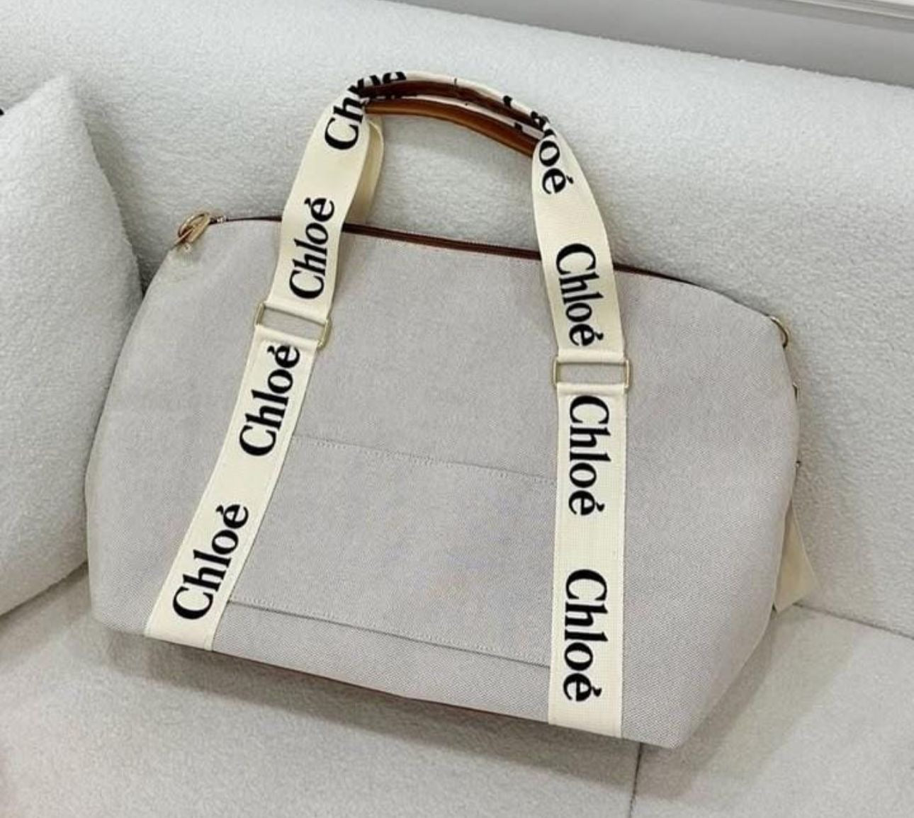 Chloé White Traveling Bag