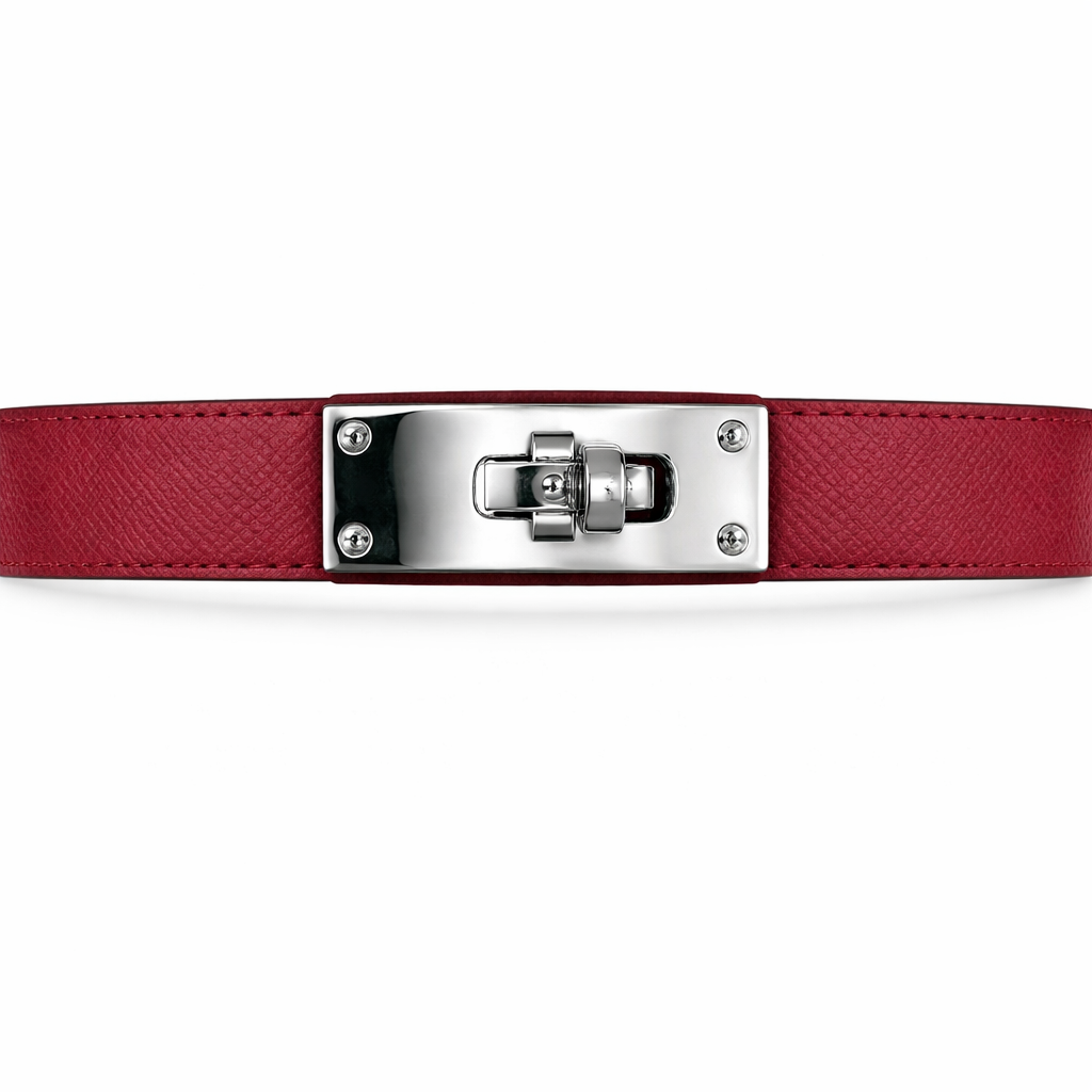 Hermès Kelly Belt Bordeaux
