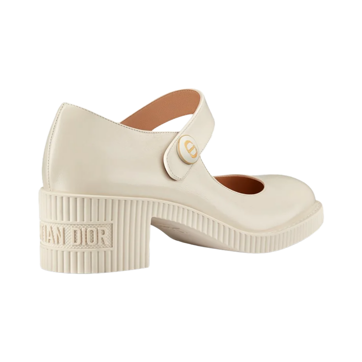 D-Doll Pump White Shiny Calfskin