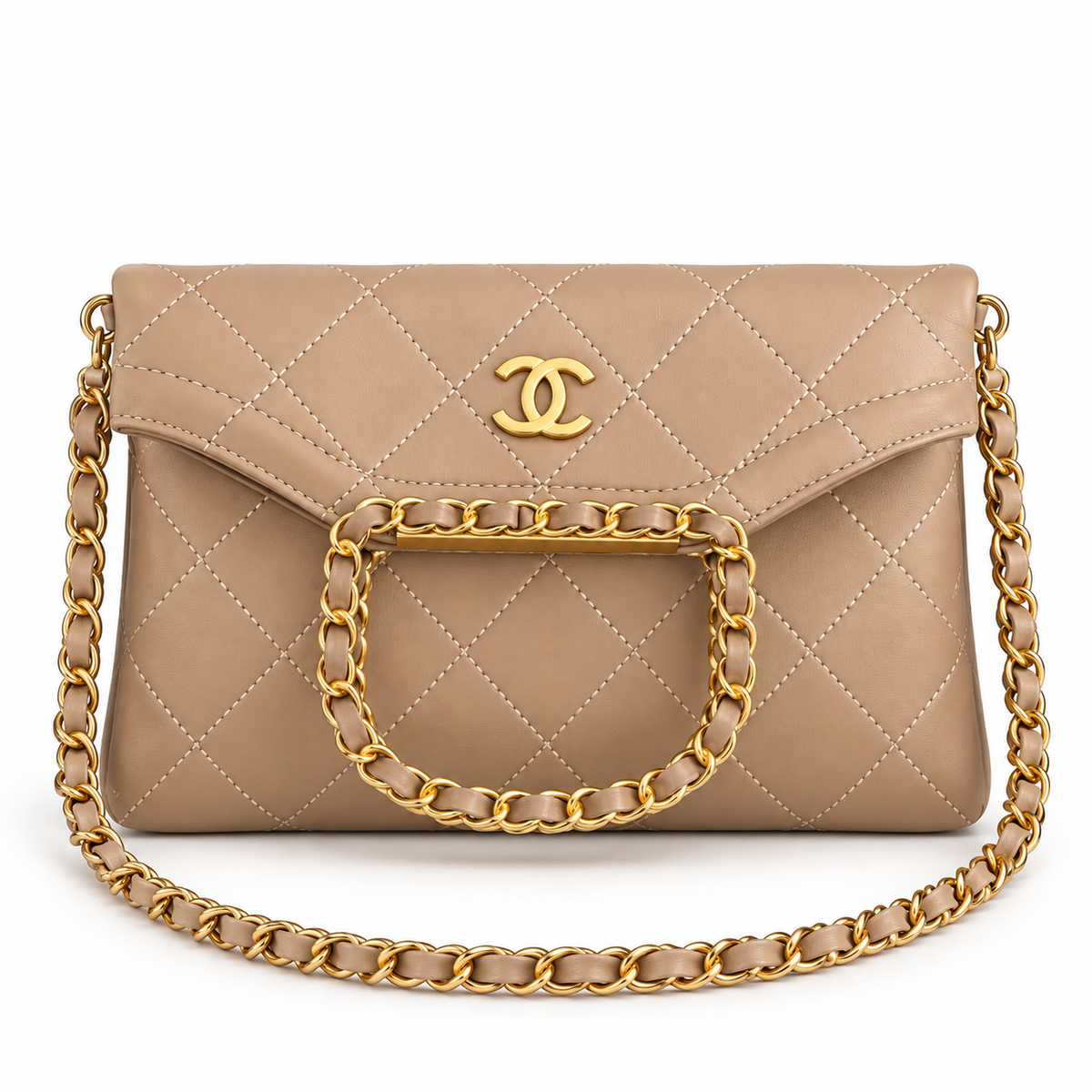 Chanel lambskin top-handle bag
