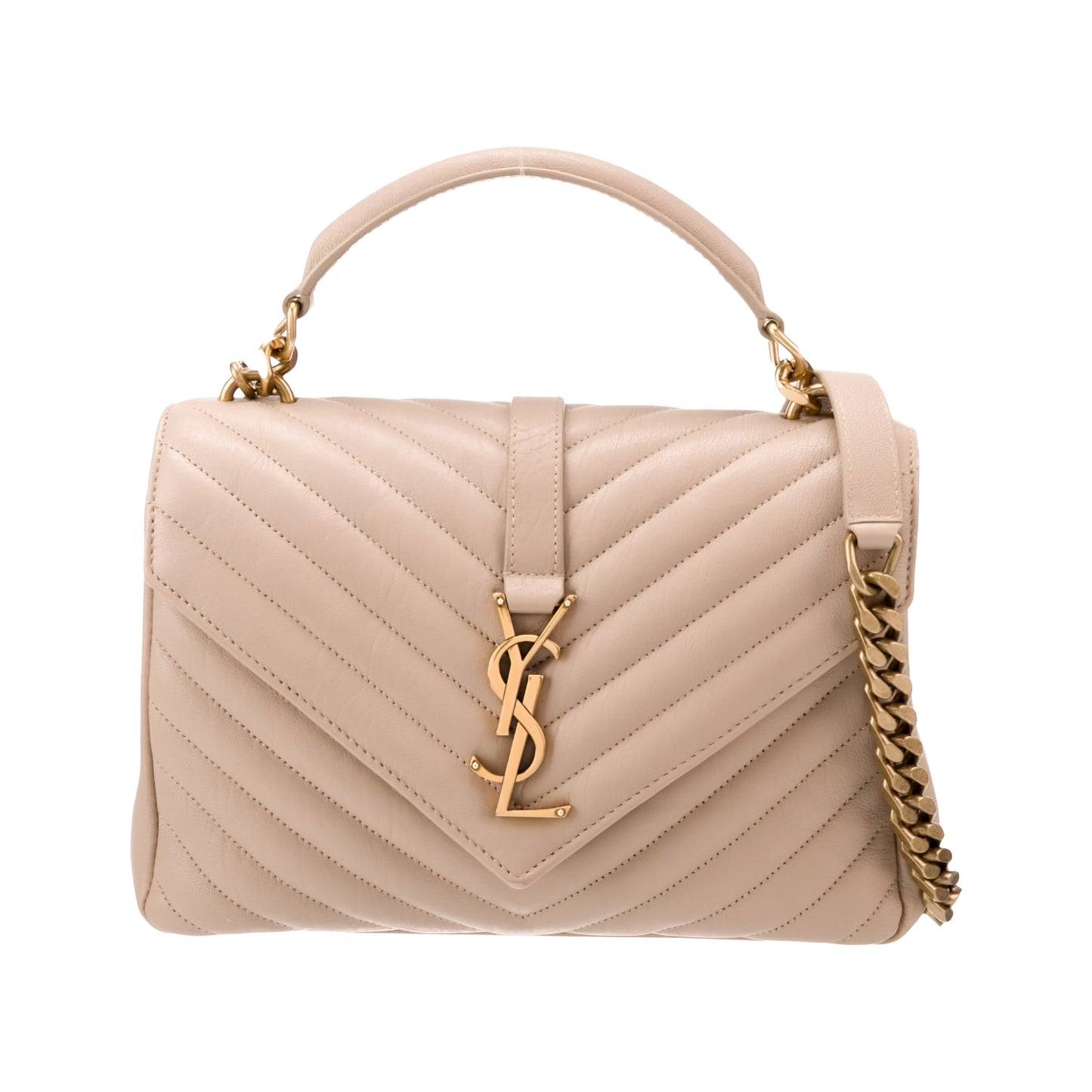 College Bag Ysl | Beige