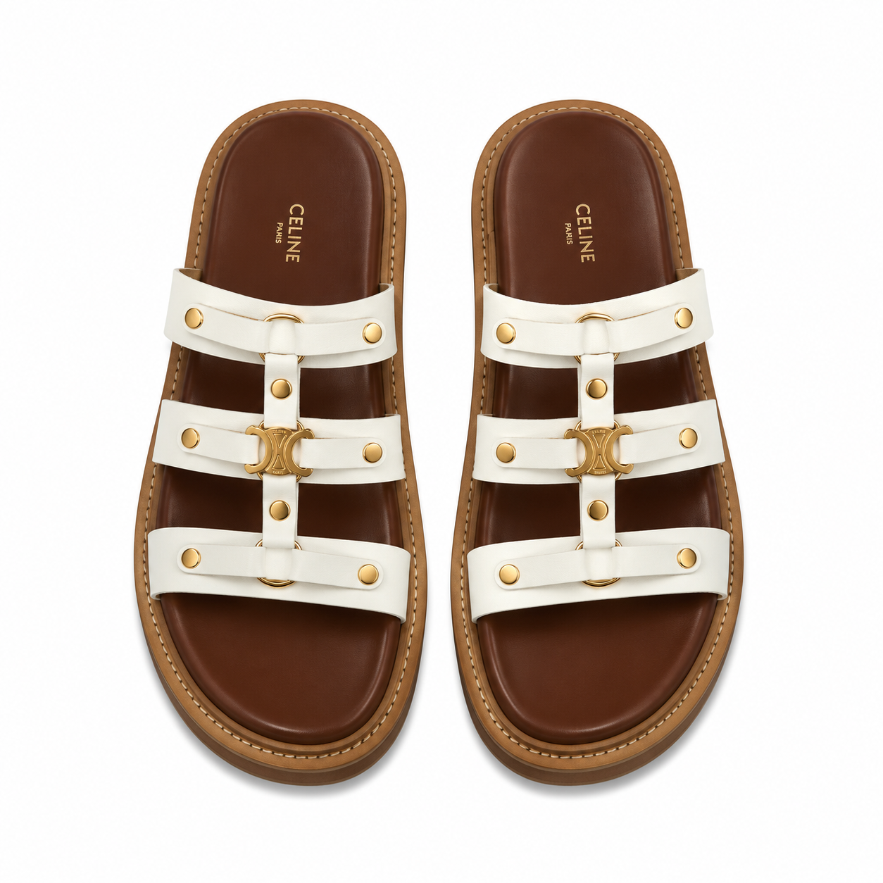 Celine Tippi leather sandals