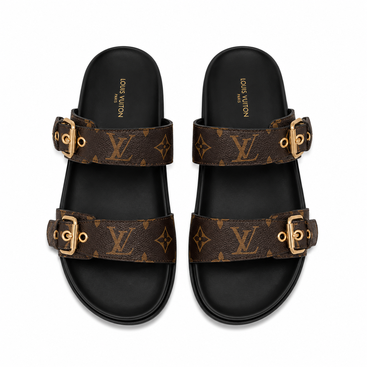 Louis Vuitton Bom Dia Flat Mules | Brown
