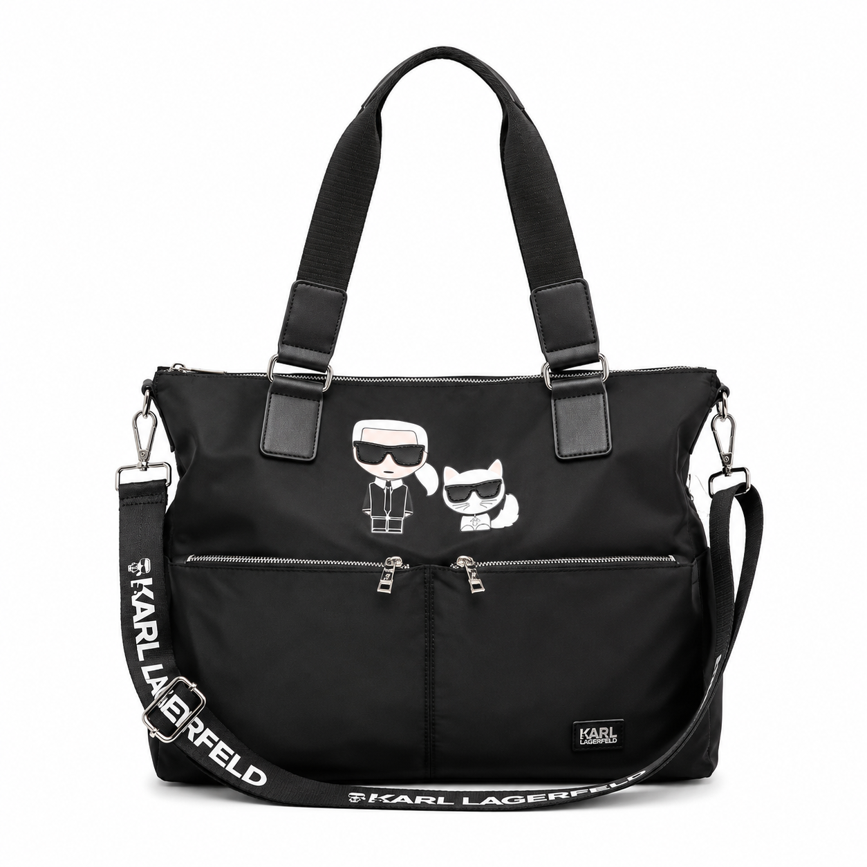 Karl Lagerfeld 9557 Canvas Nylon Tote Bag