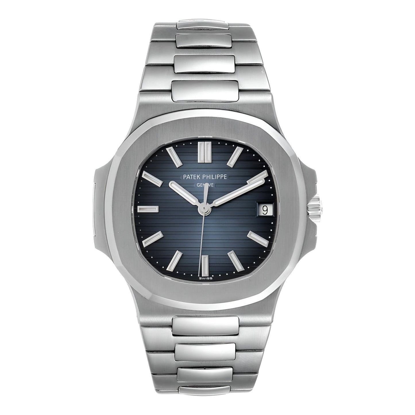 Silver Patek Philippe Nautilus | Bleu - Legend Shop Lb
