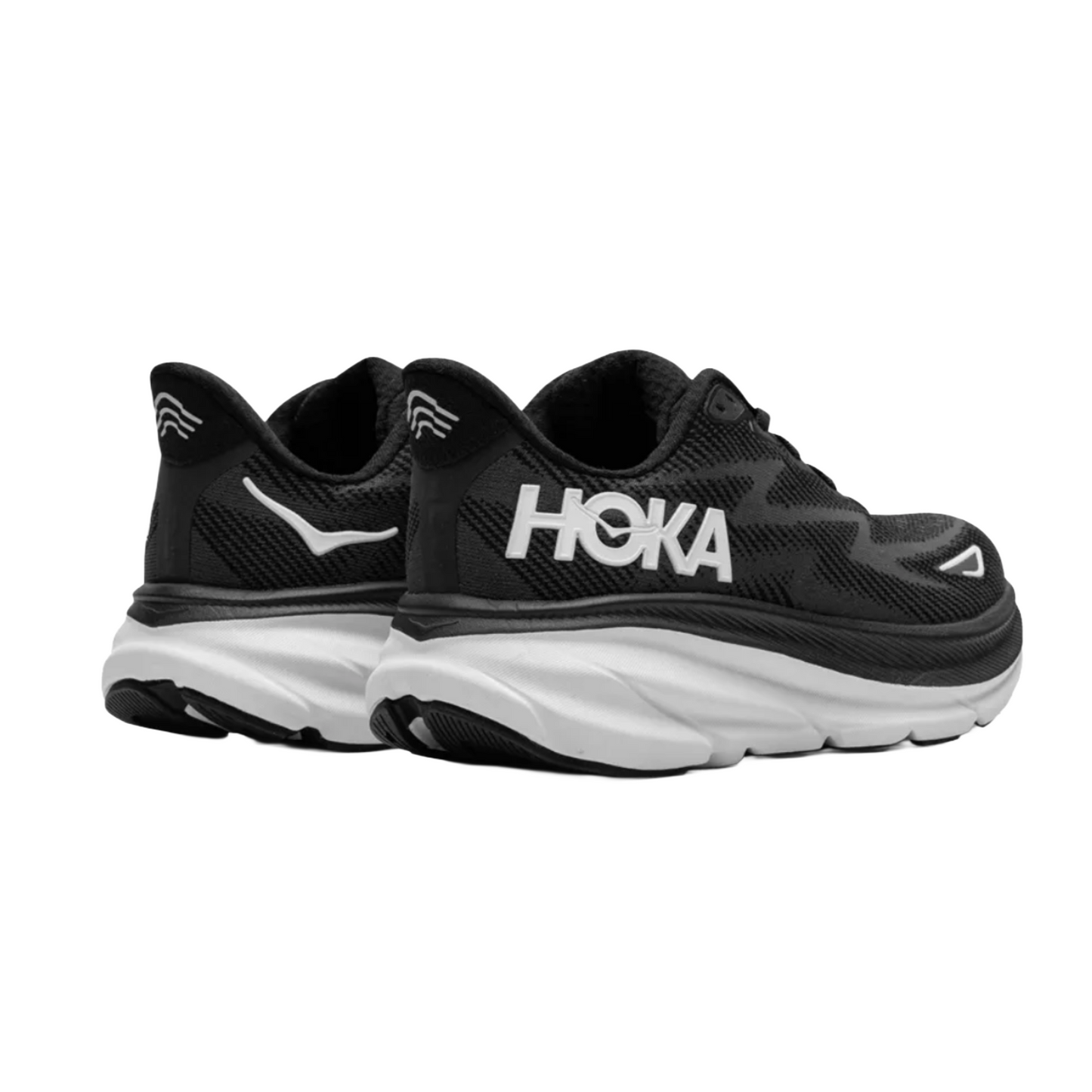 Hoka Clifton 9 "Black/White" sneakers