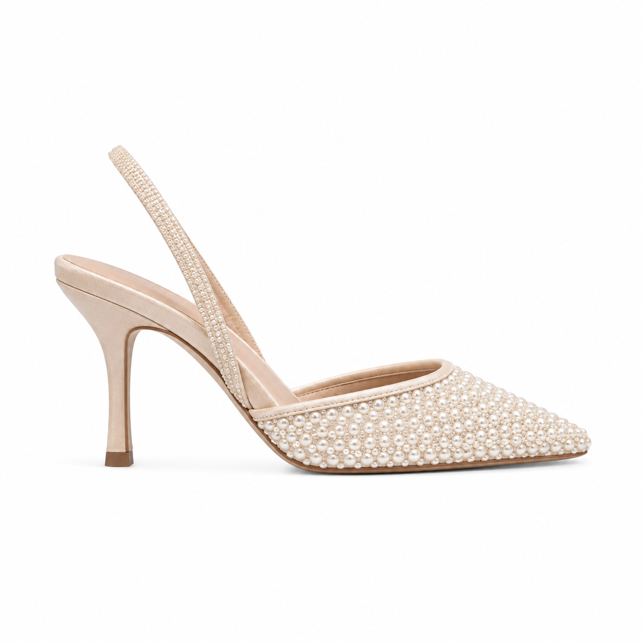 Rhinestone slingback shoes