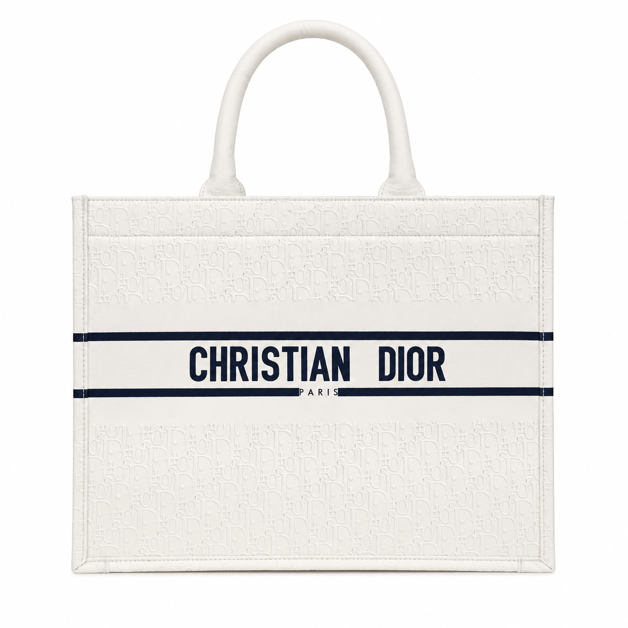 Christian Dior Oblique embossed leather Book Tote