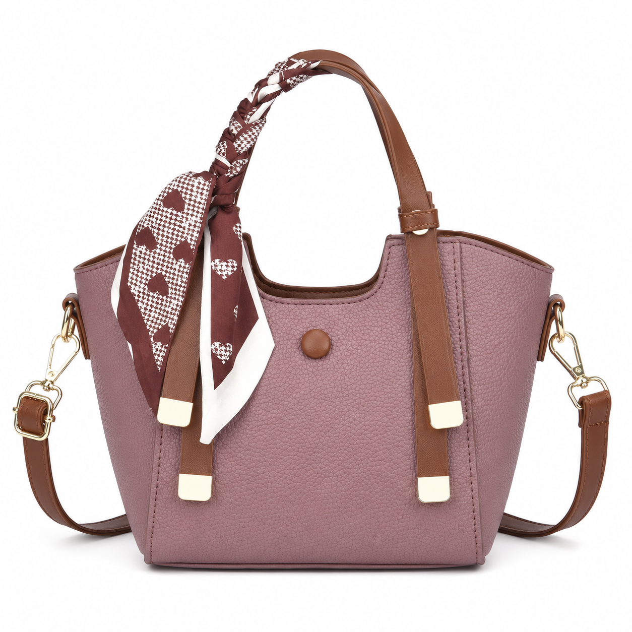 Synthetic leather casual women's handbag