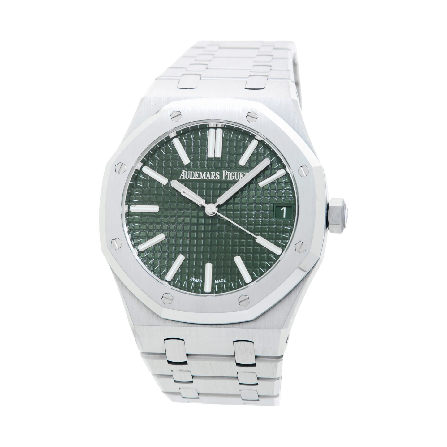 Silver Audemart Piguet Chronograph | Green