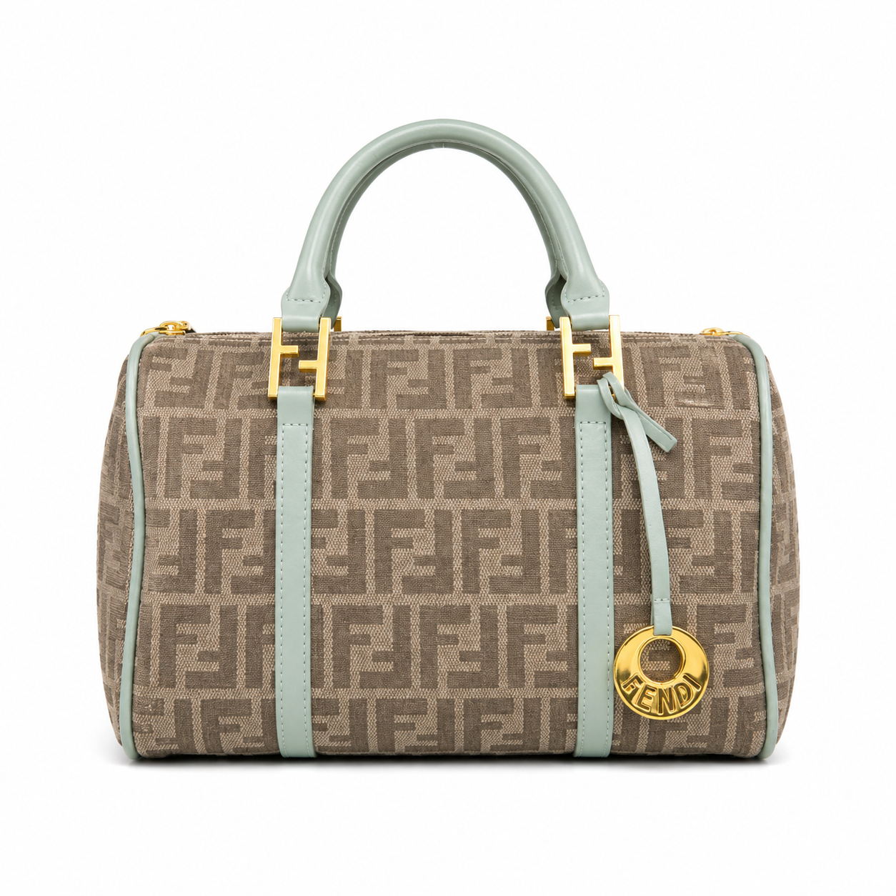 Fendi Zucchino Forever Bauletto Boston bag