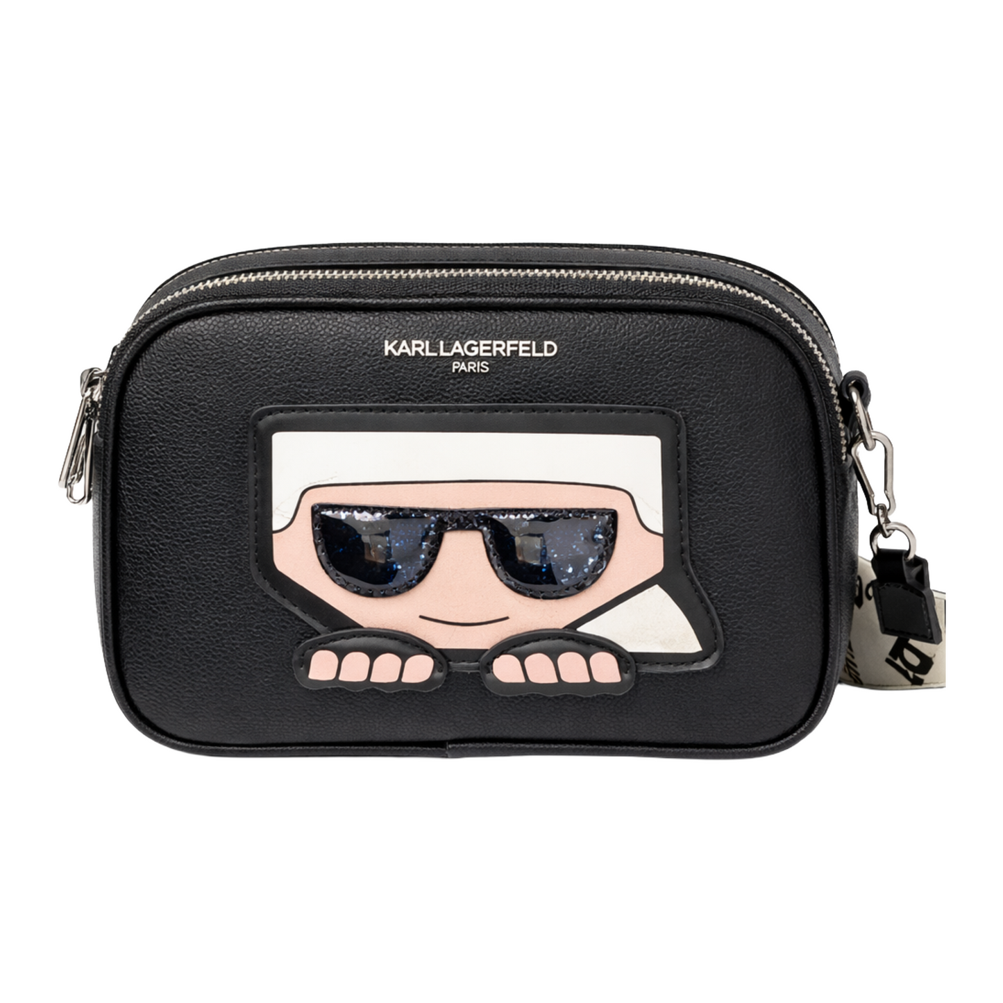 Karl Lagerfeld Ikon Pin leather camera bag