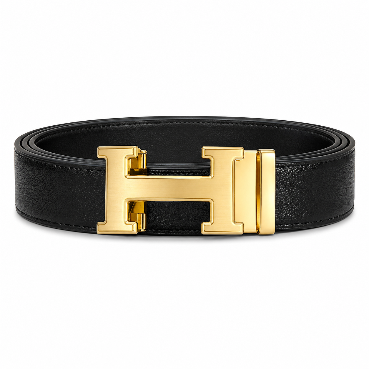 Gold Hermes men's belt