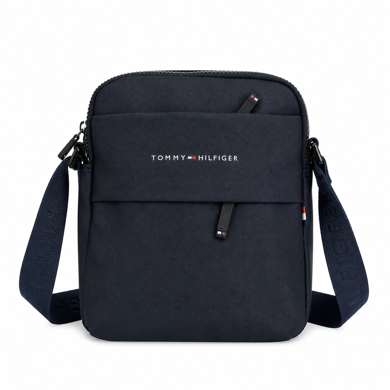 Tommy Hilfiger Black Logo Mini Reporter Bag