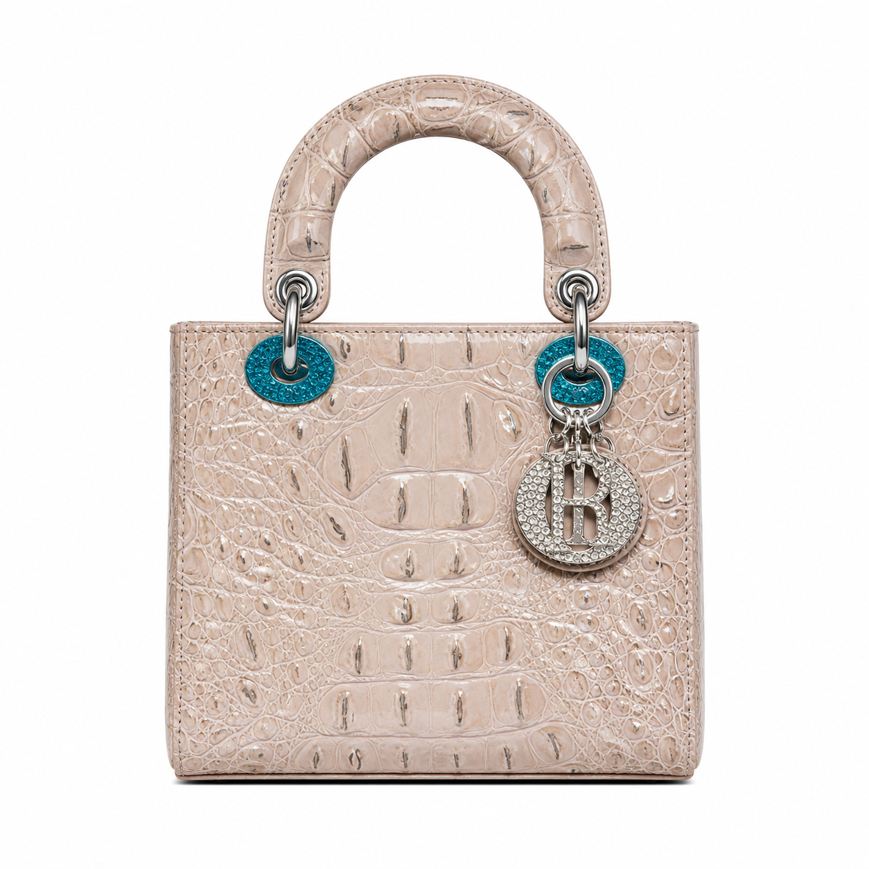 Christian Dior Niloticus Crocodile Himalaya Mini Lady Dior bag