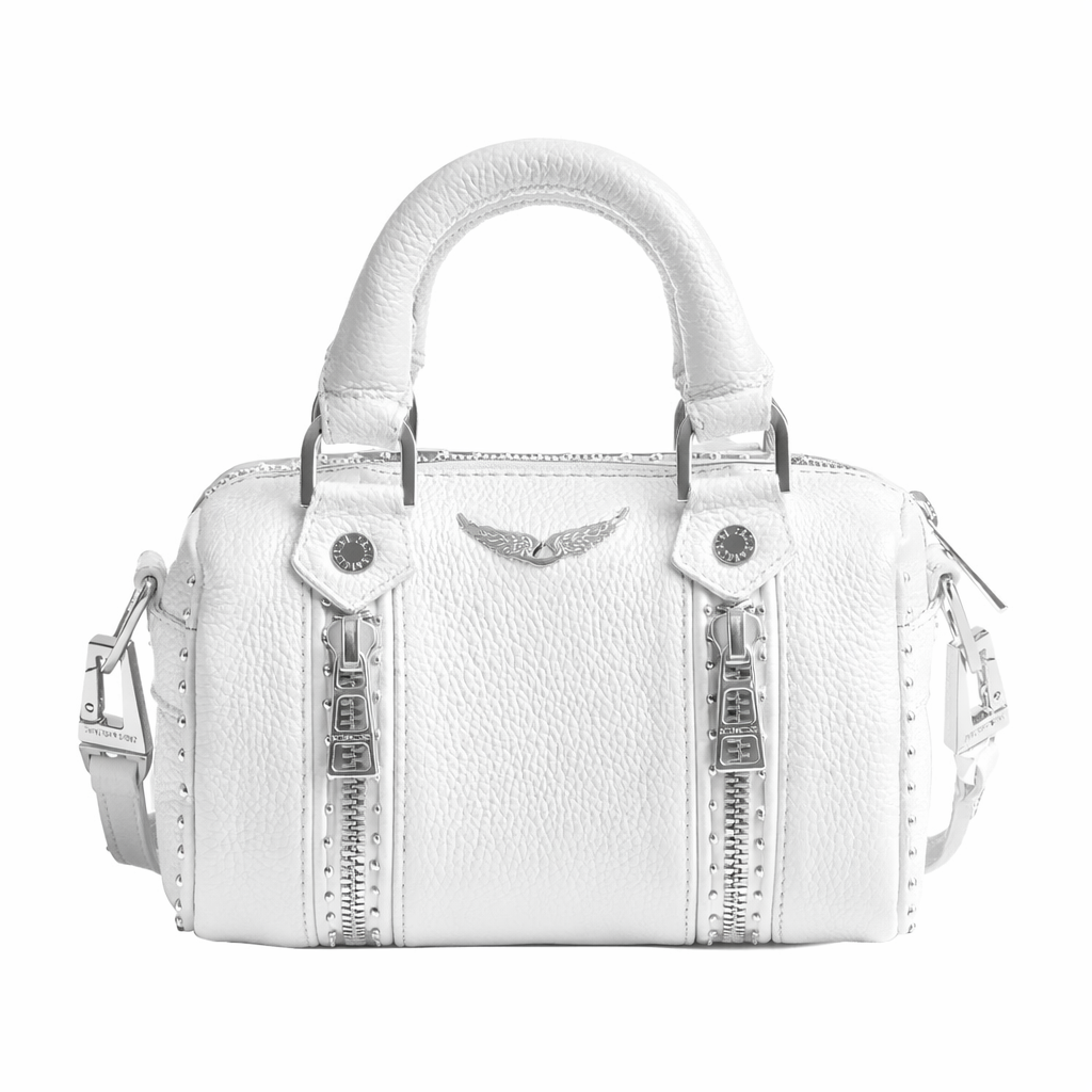 White Sunny Nano Grained Leather S Bag By Zadig & voltaire