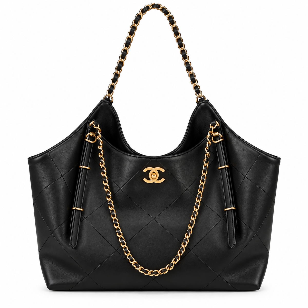 Chanel shopping bag accented