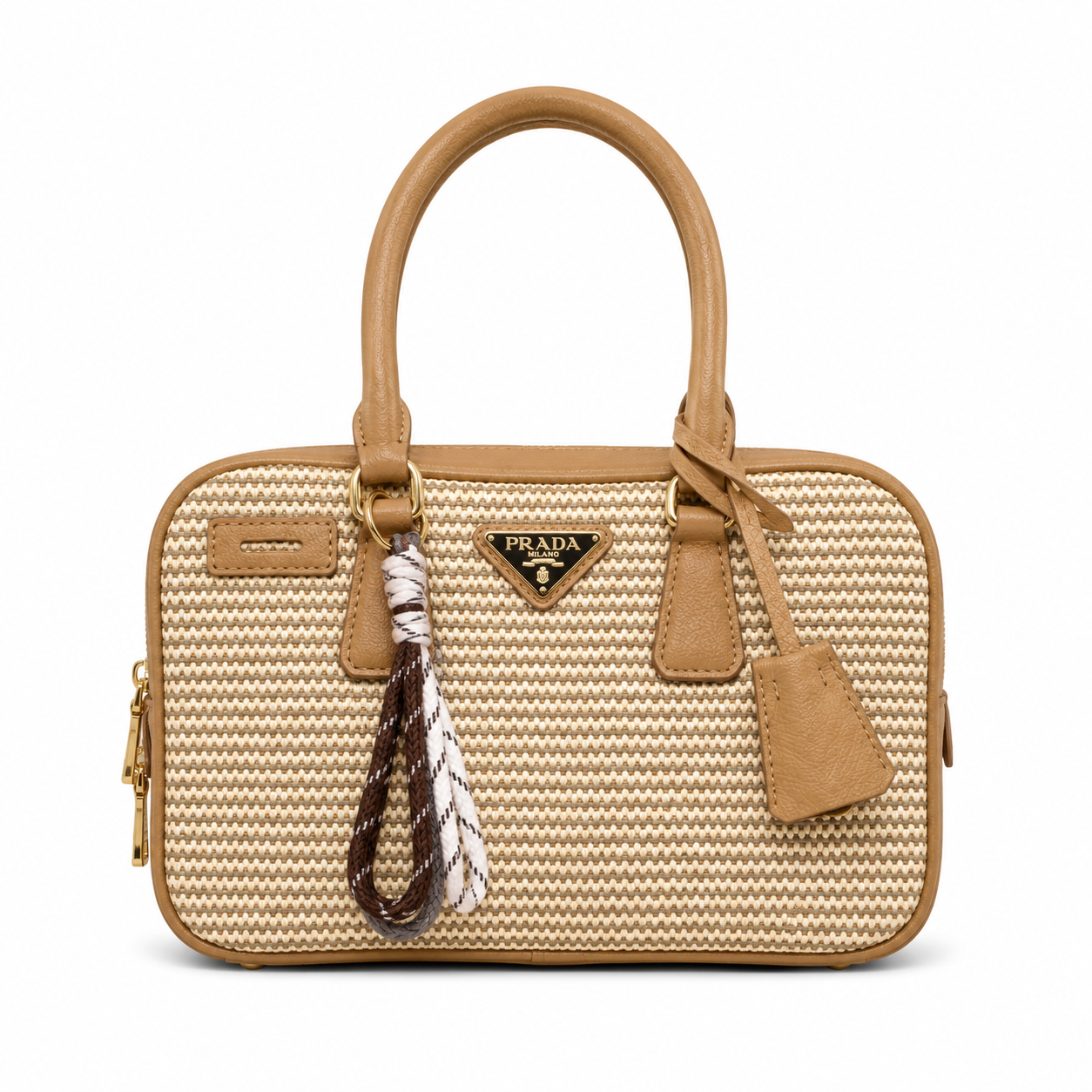 Prada Woven Wicker Handbag