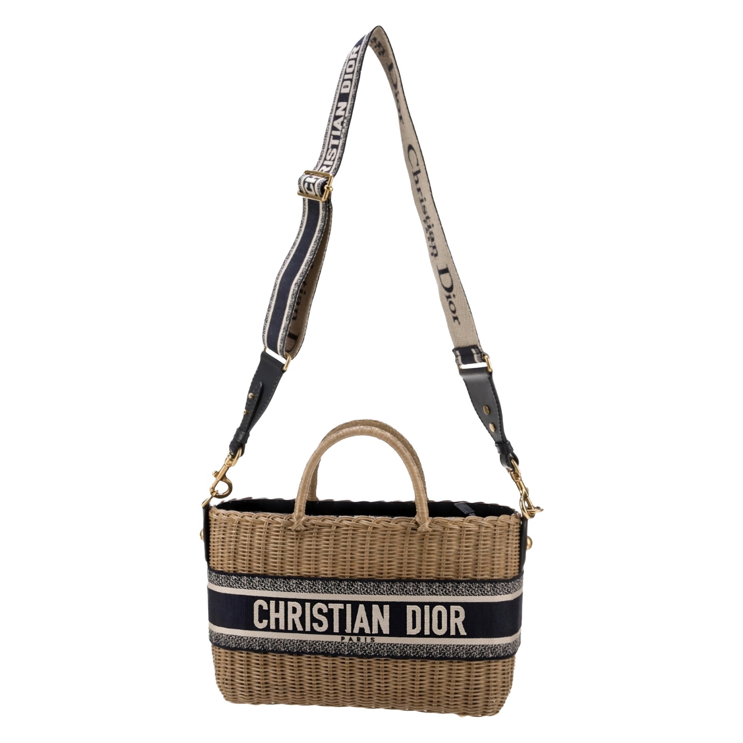 Christian Dior Wicker Basket Bag