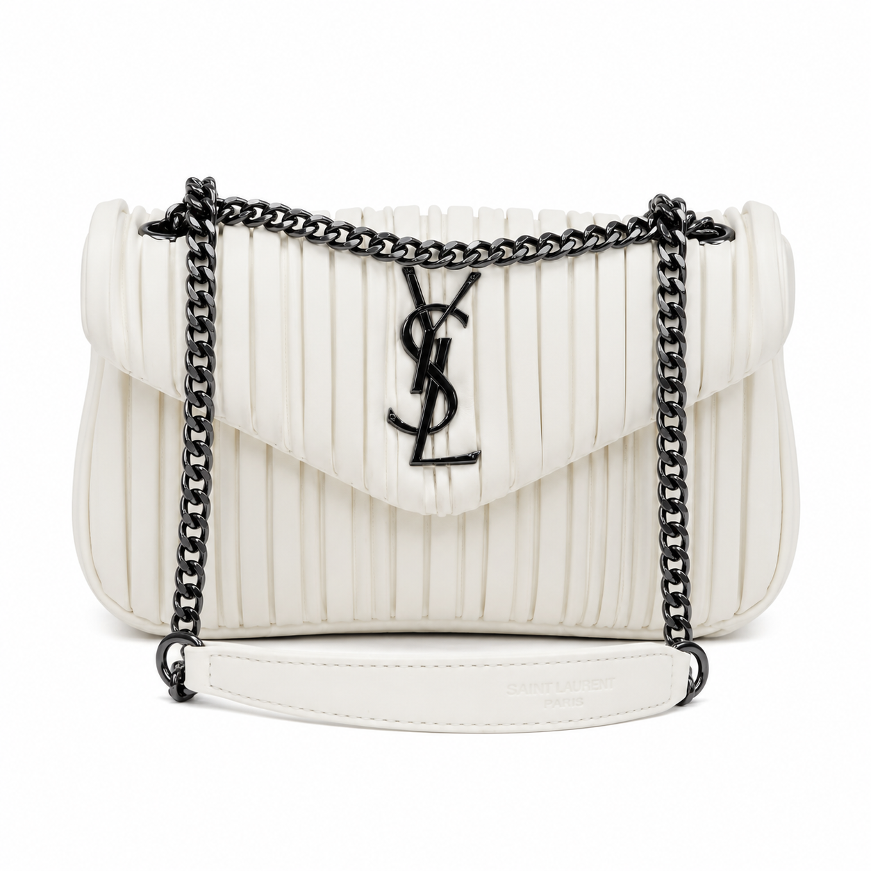 Saint Laurent black quilted leather bag