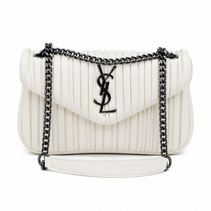 Saint Laurent black quilted leather bag