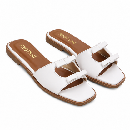 Open-toe flats