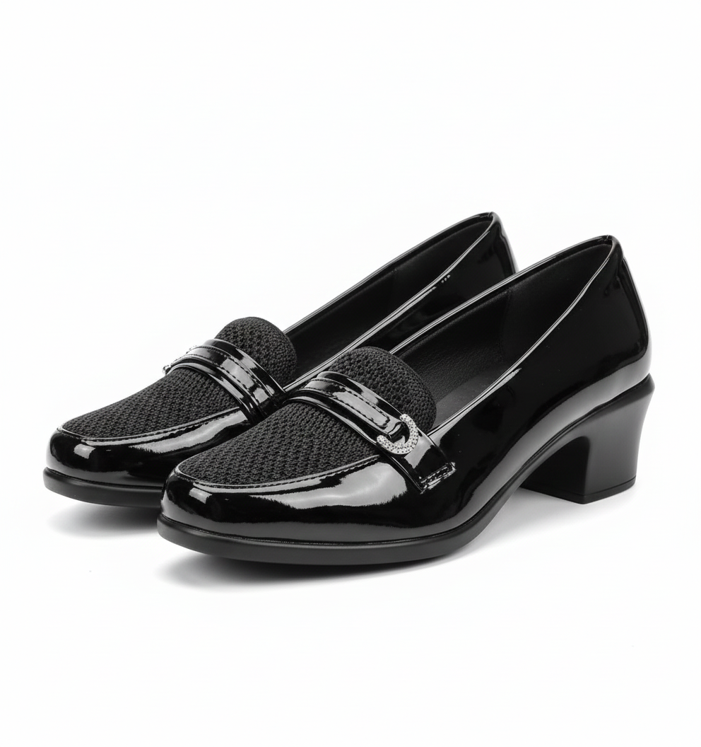 The Heeled Buckle Comfort Shoe