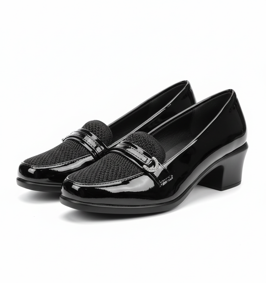 The Heeled Buckle Comfort Shoe