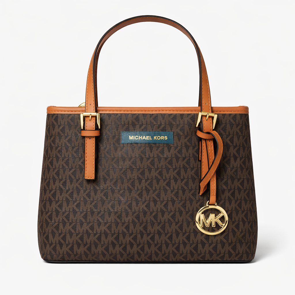 Jet Set Medium Logo Pocket Tote Bag.