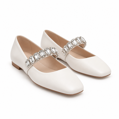 Casadei Crystal Ballet Flats