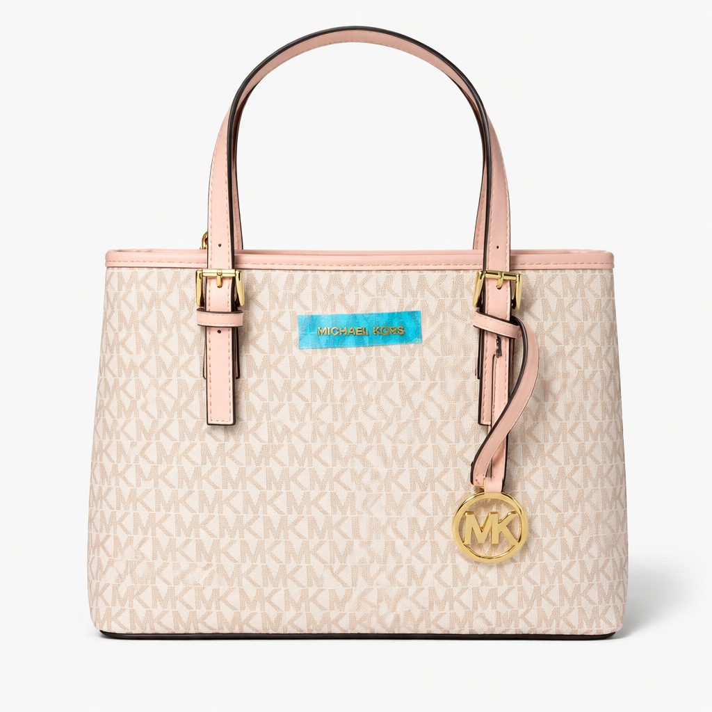 Jet Set Medium Logo Pocket Tote Bag.