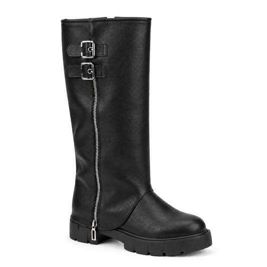 knee-high moto/riding boots