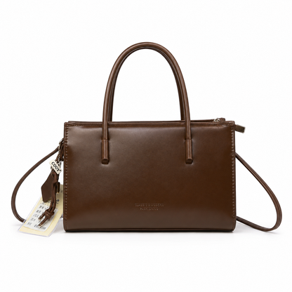 Faux-leather handbag