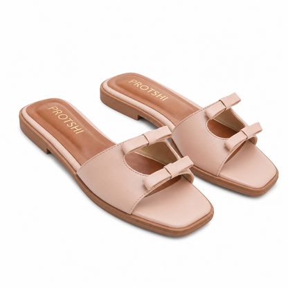 Open-toe flats