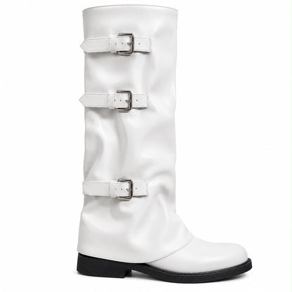 DREAM PAIRS Fold-over Knee High Fashion Boots