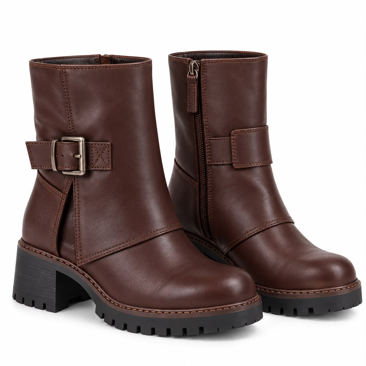 mid-calf biker boots