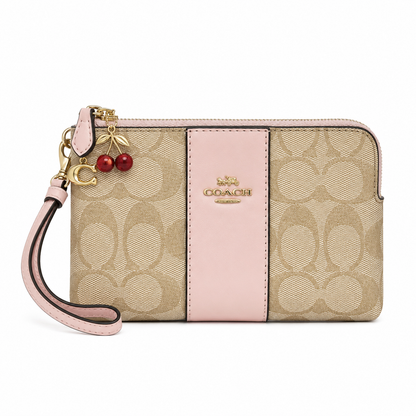 Coach Large Corner Zip Wristlet