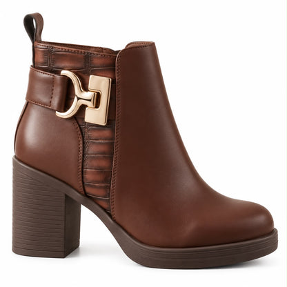 block-heel ankle boots