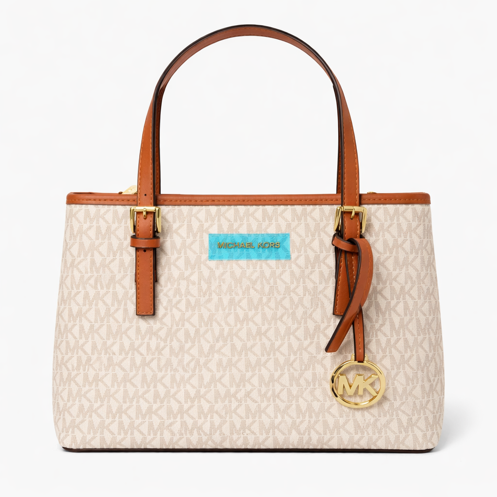 Jet Set Medium Logo Pocket Tote Bag.