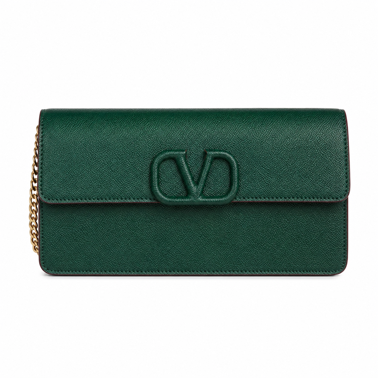 Valentino Garavani VLogo Signature grainy calfskin wallet