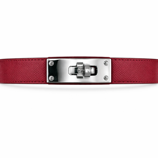 Hermès Kelly Belt Bordeaux