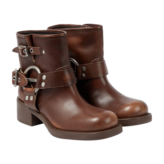 Miu Miu leather Boots | Brown