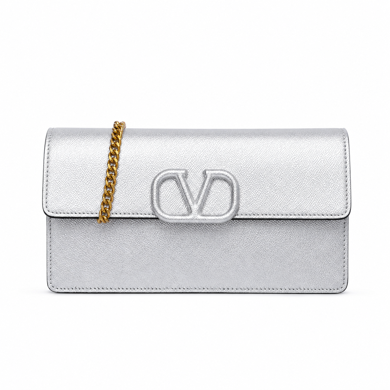 Valentino Garavani VLogo Signature grainy calfskin wallet