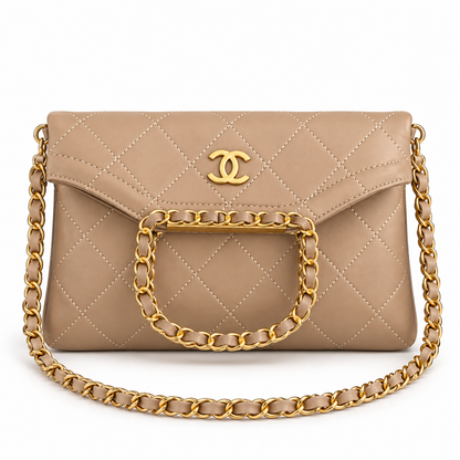 Chanel lambskin top-handle bag