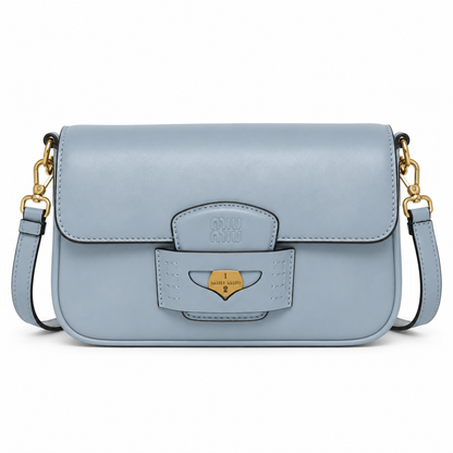 Miu Penny Leather Shoulder Bag