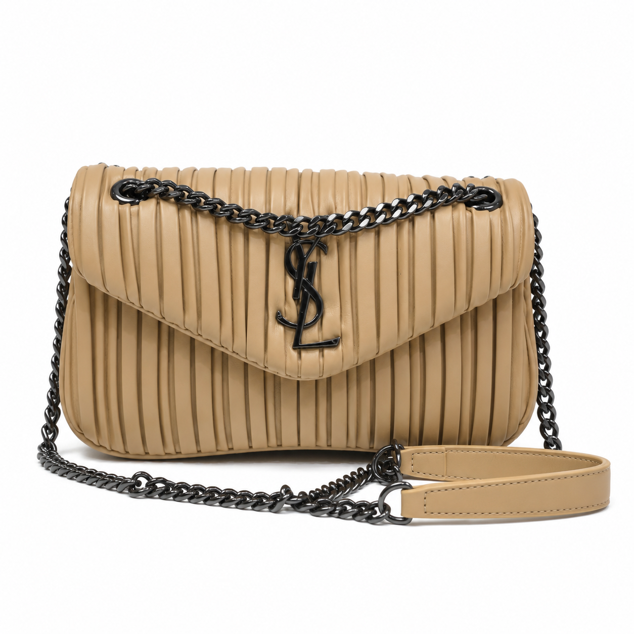 Saint Laurent black quilted leather bag