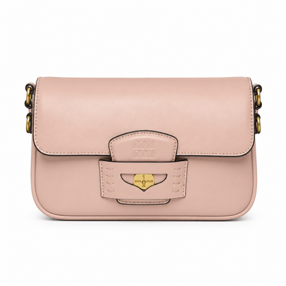 Miu Penny Leather Shoulder Bag
