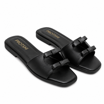 Open-toe flats