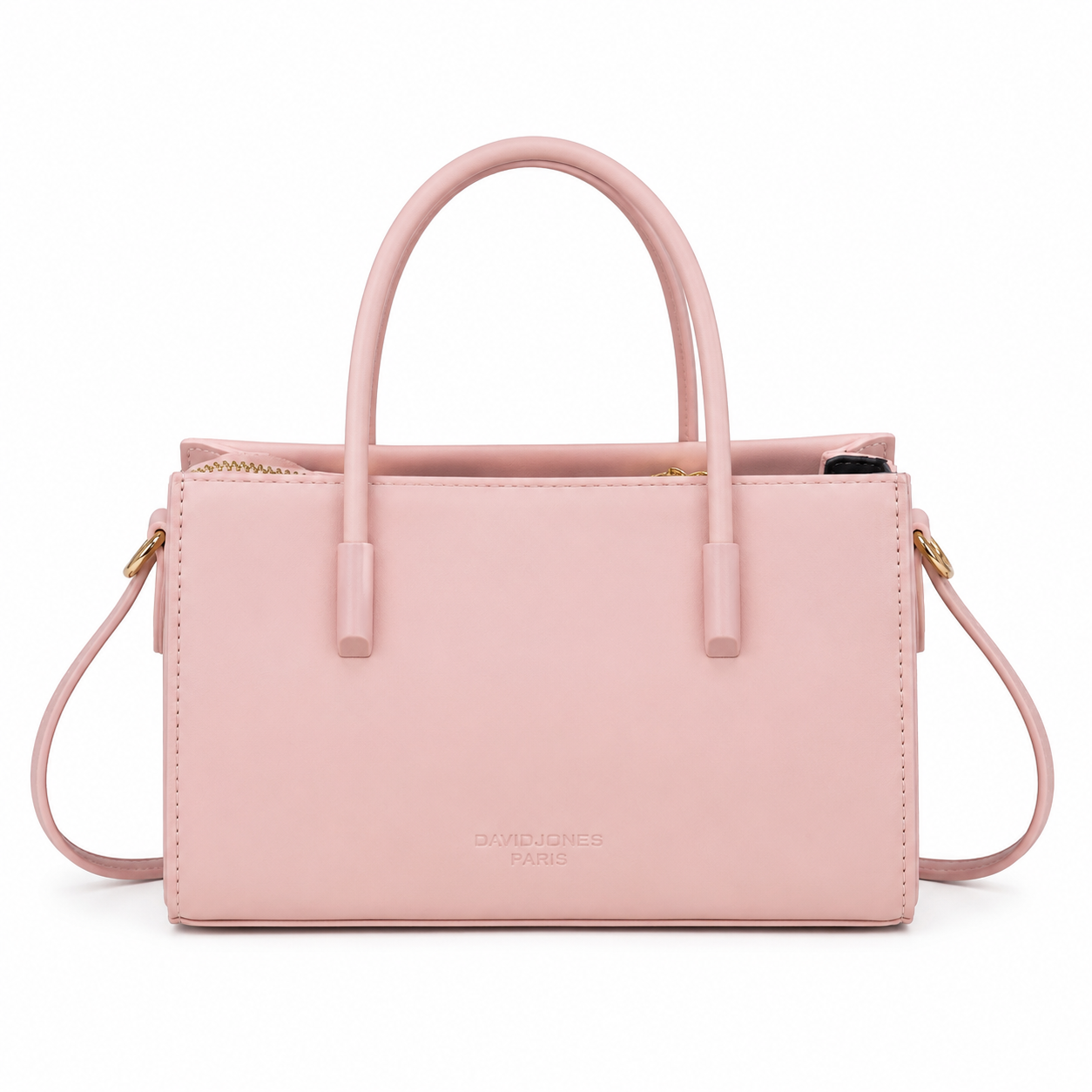 Faux-leather handbag