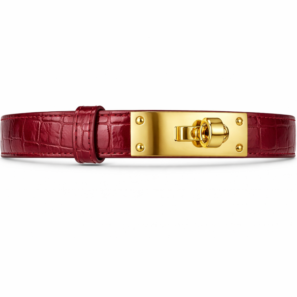 Hermès Kelly Belt Bordeaux
